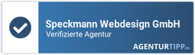 Agentur-Tipp Siegel: Speckmann Webdesign GmbH, verifizierte Agentur