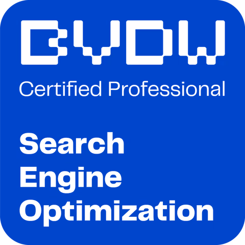 BVDW Certified Professional SEO, Personenzertifikat von Marcel Speckmann